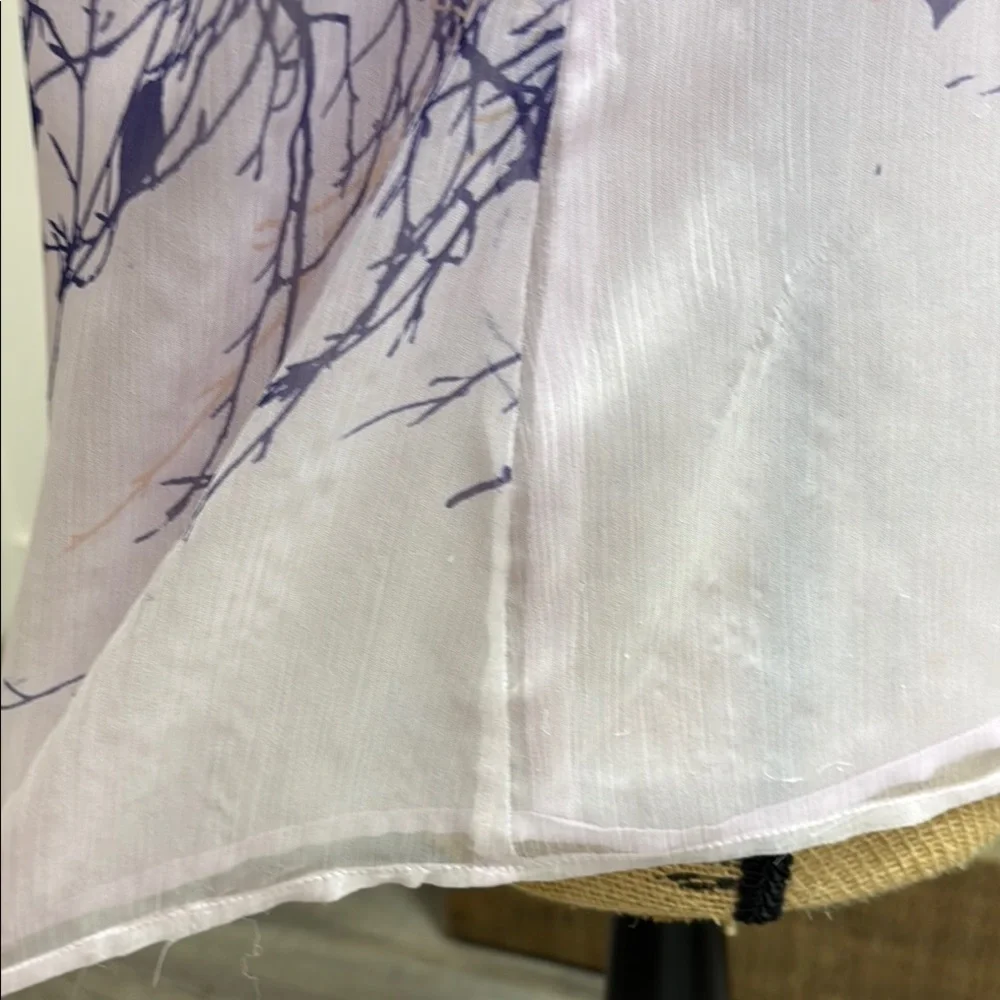 Coldwater Creek Purple Sleeveless Lined Blouse - Picture 9 of 9